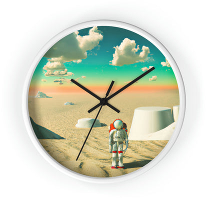 "A Strayed Astronaut: Alone on a Forlorn Planet" - The Alien Wall Clock