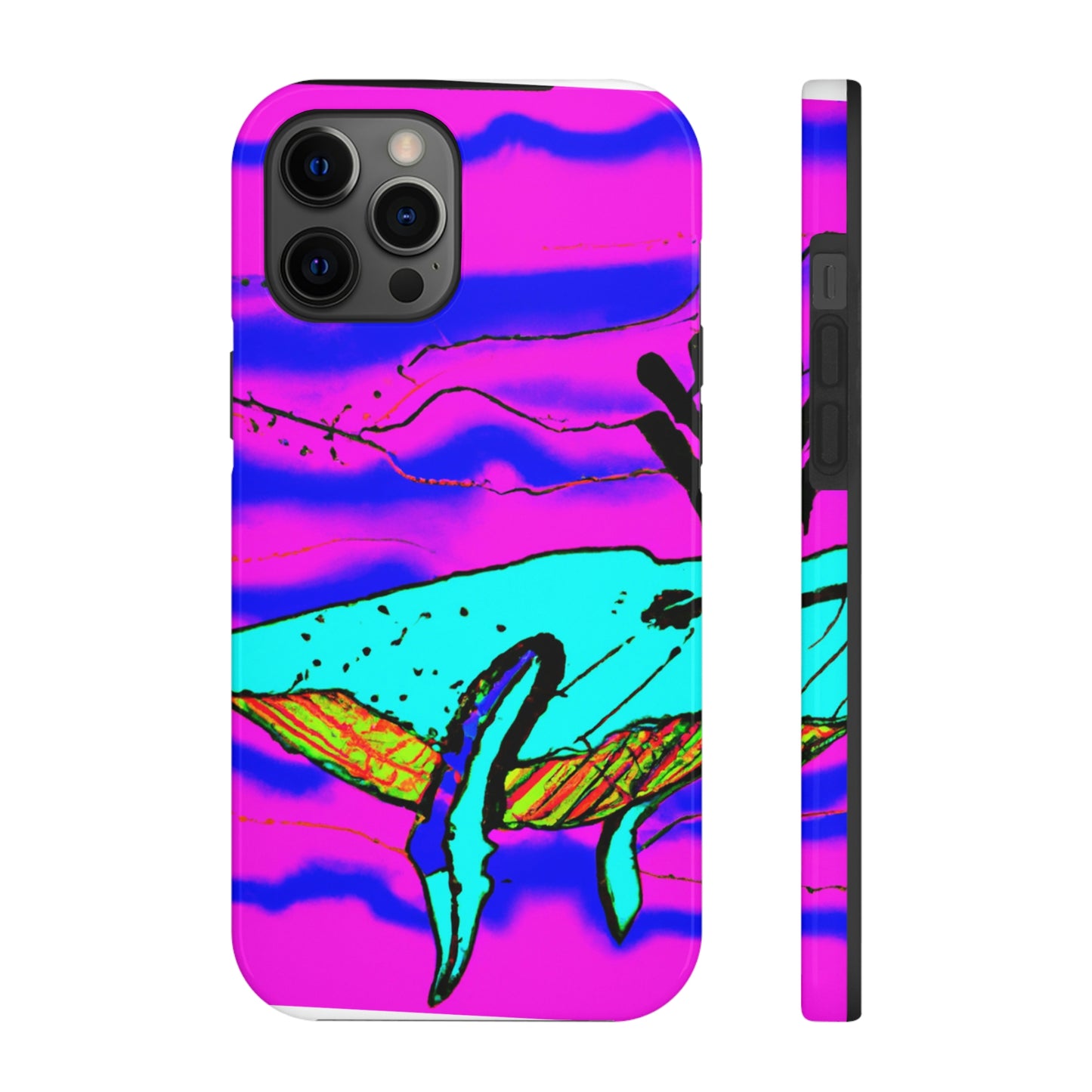 "Glow of the Neon Sea" - The Alien Tough Phone Cases