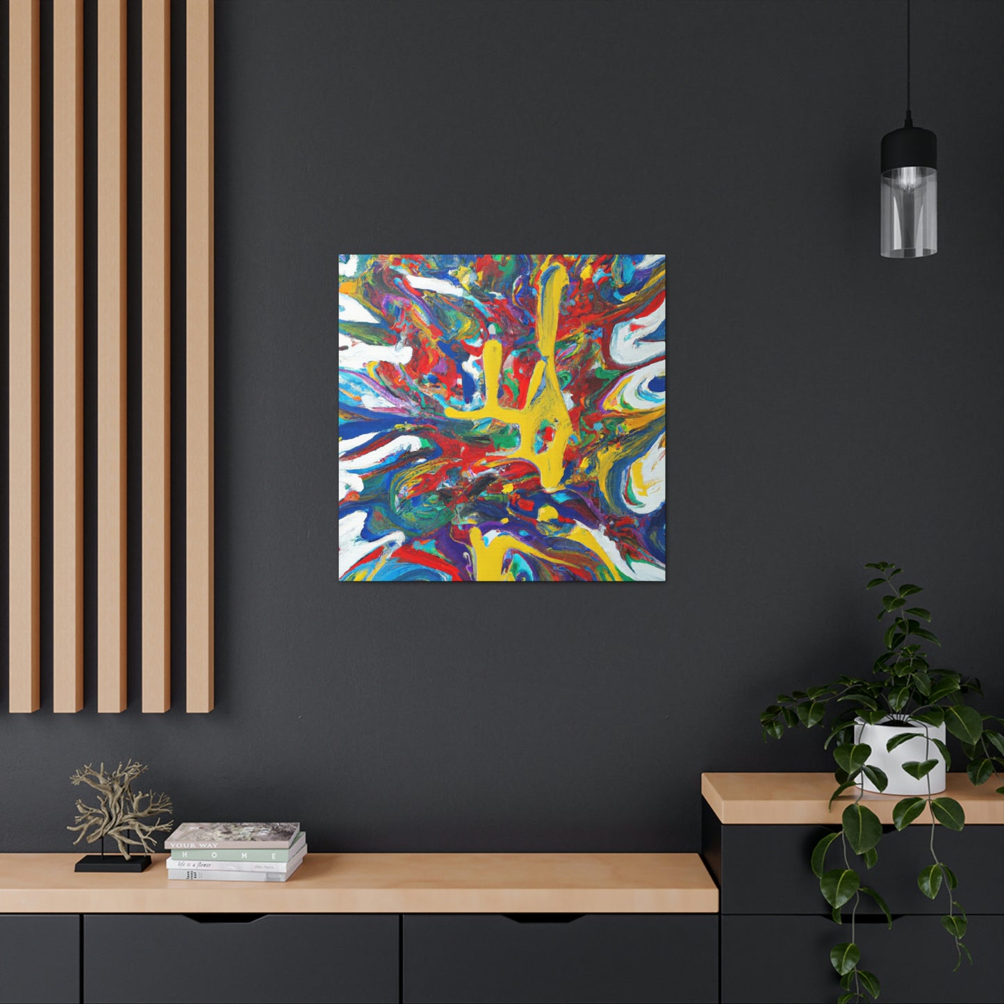 Synesthetic Symphony: An Abstract Painting - The Alien Canva.