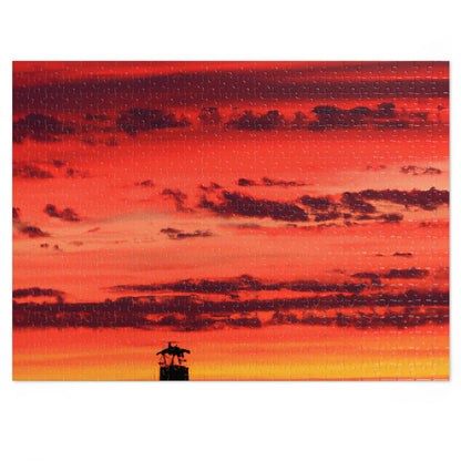 "Lonely Lighthouse on Fire" - The Alien Jigsaw Puzzle