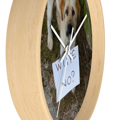 "A Heartbreaking Search: The Lost Dog's Plea for Reunion" - The Alien Wall Clock