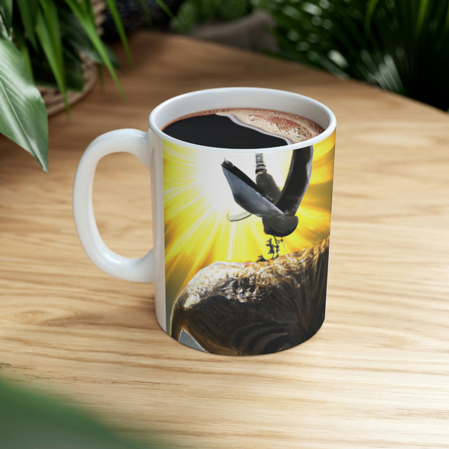 "A Purrfect Sunbeam Moment" - Taza de cerámica The Alien 11 oz