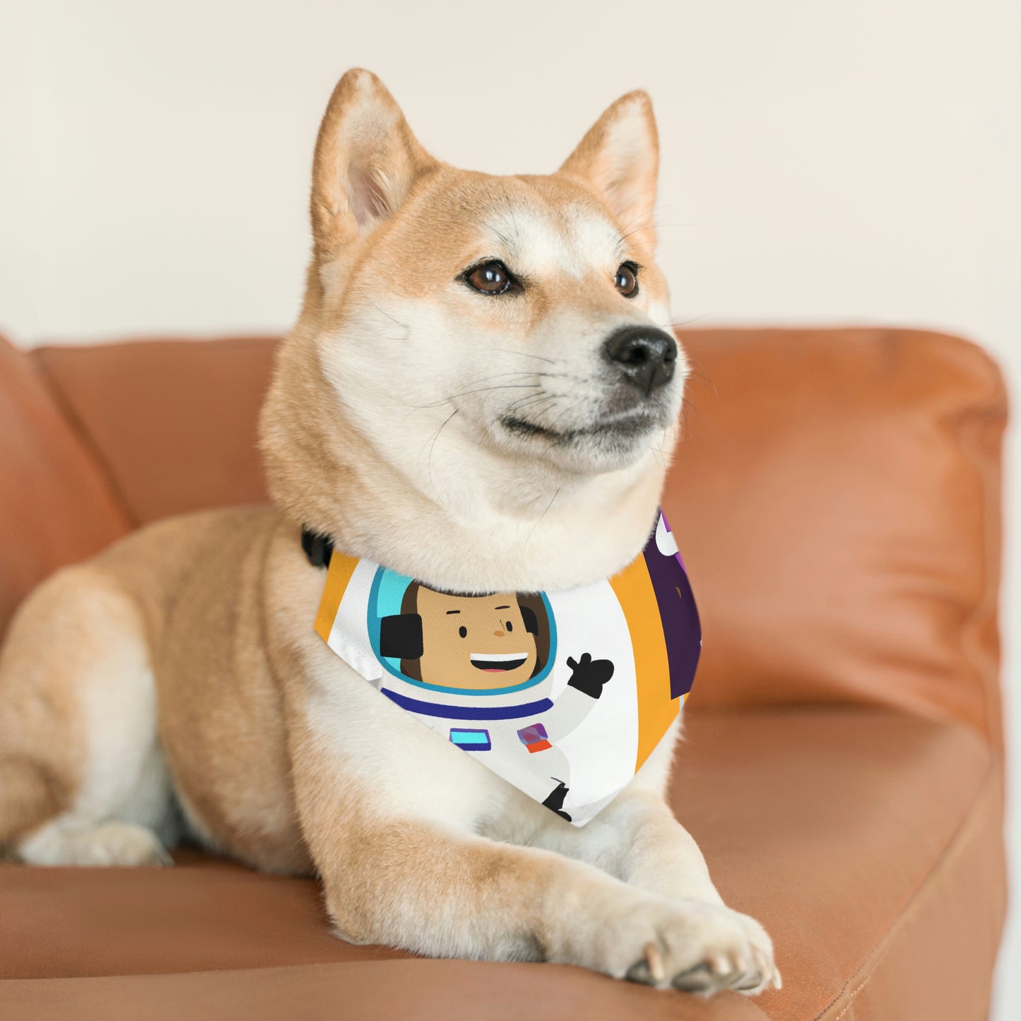 "A Voyage of Celestial Smiles" - The Alien Pet Bandana Collar