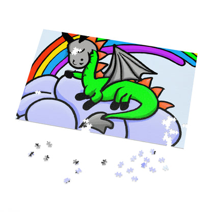 "A Dreamy Dragon's Nap" - The Alien Jigsaw Puzzle