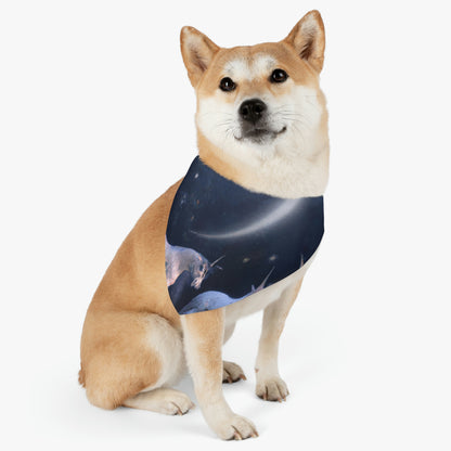 "Moonlit Mystique" - The Alien Pet Bandana Collar