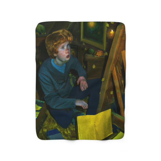The Attic's Secrets: A Tale of Magic and Redemption - The Alien Sherpa Fleece Blanket