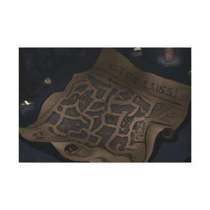 "The Secret of the Map's Puzzle" - The Alien Canva