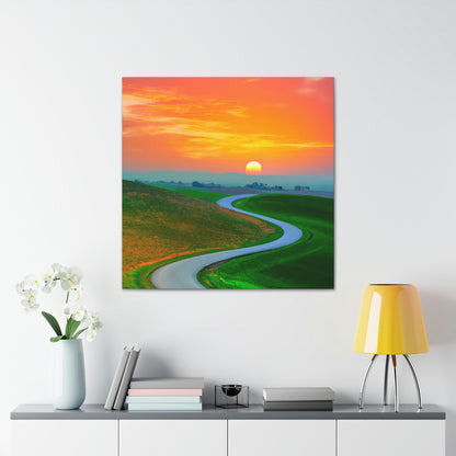 Vibrant Sunrise Painter - Canvas