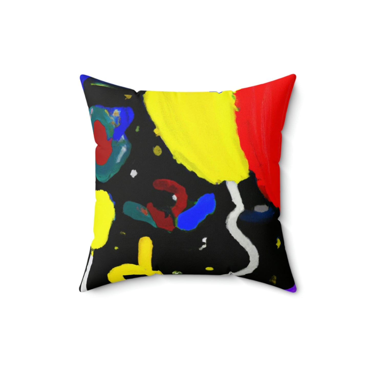 "A Starry Night Rainbow" - The Alien Square Pillow