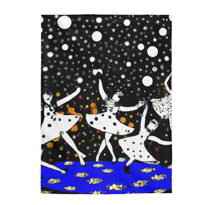 Twinkling Starlight Dance of the Fairies - The Alien Velveteen Plush Blanket