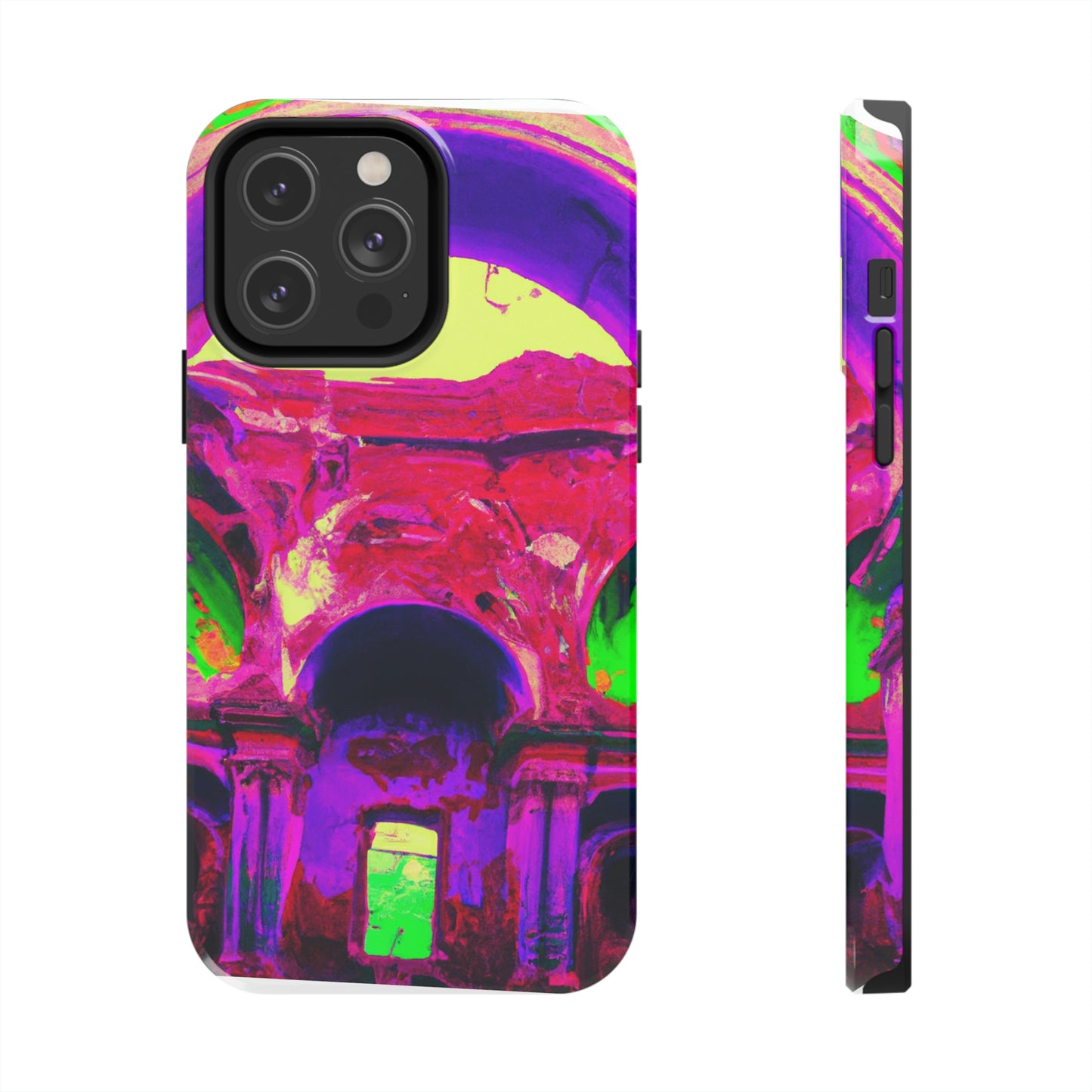 Locura mística: colores locos en la catedral olvidada: las fundas para teléfonos Alien Tough