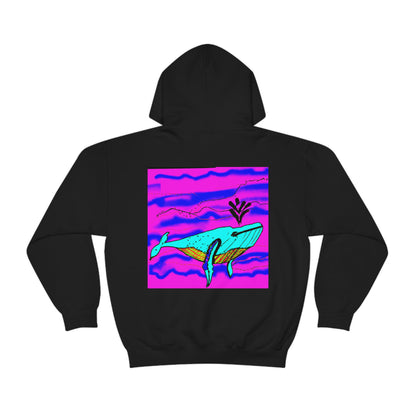 „Glow of the Neon Sea“ – The Alien Unisex Hoodie