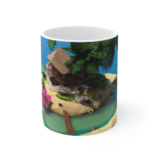 "Island Paradise in the Sky" - The Alien Ceramic Mug 11 oz