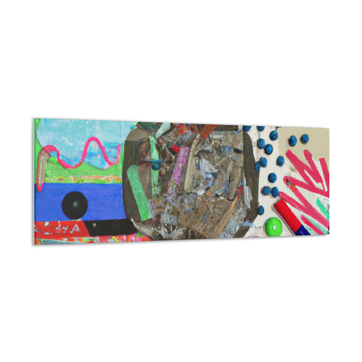 "Express Yourself: A Found Object Collage" - Canvas