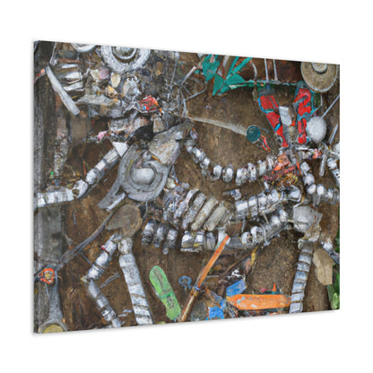 "Mosaik im Freien: Die Bits &amp; Pieces der Natur herstellen" - The Alien Canva.