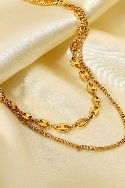 Dreaming of You Gold-Plated Double-Layered Necklace