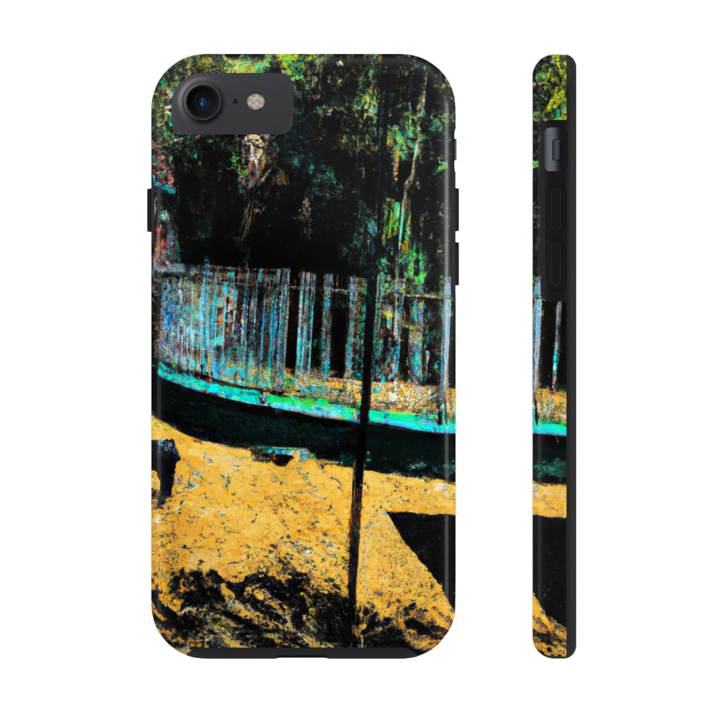 "Lost in the Shadows of Oblivion: A Journey Through the Abandoned Zoo" - The Alien Tough Phone Cases