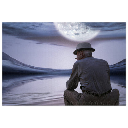 Moonlight Reflections on a Quiet Lake - The Alien Jigsaw Puzzle