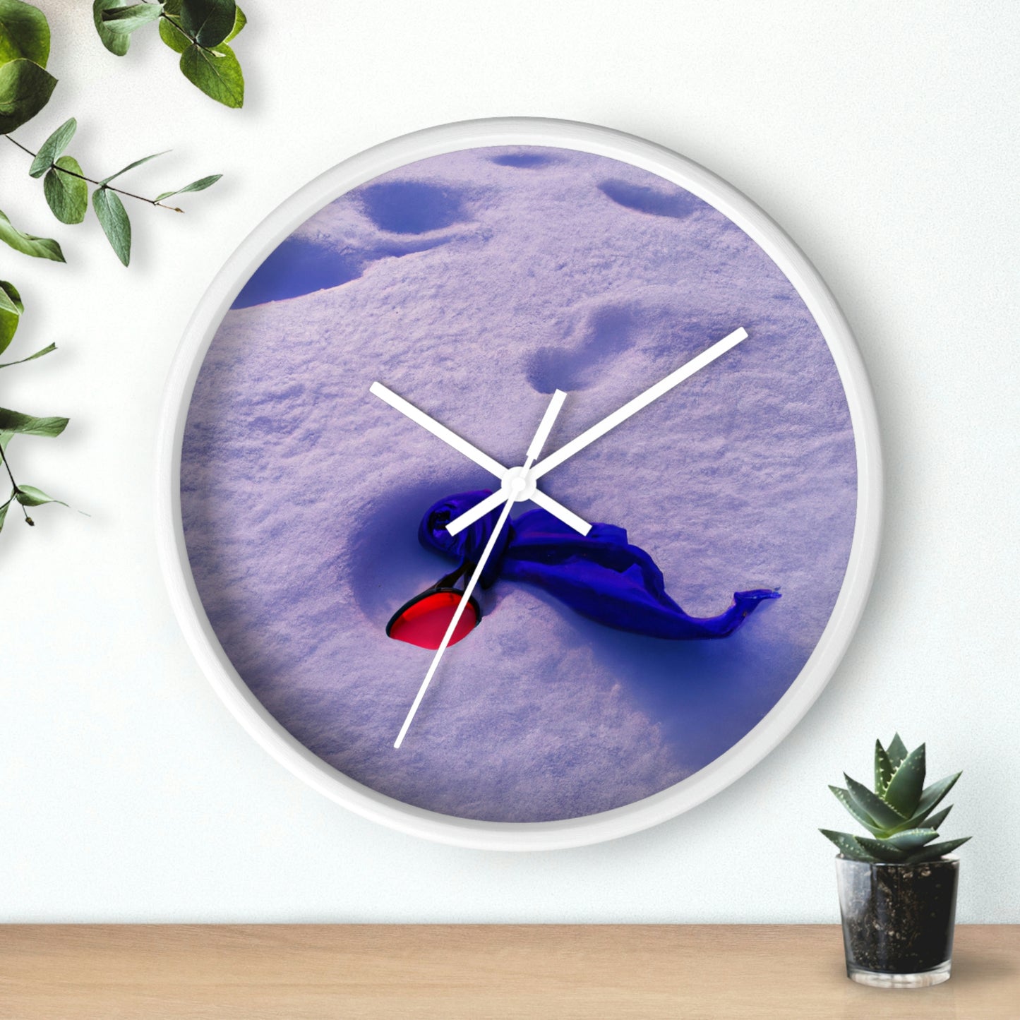 "Buried in the Snow: A Vivid Memory" - The Alien Wall Clock