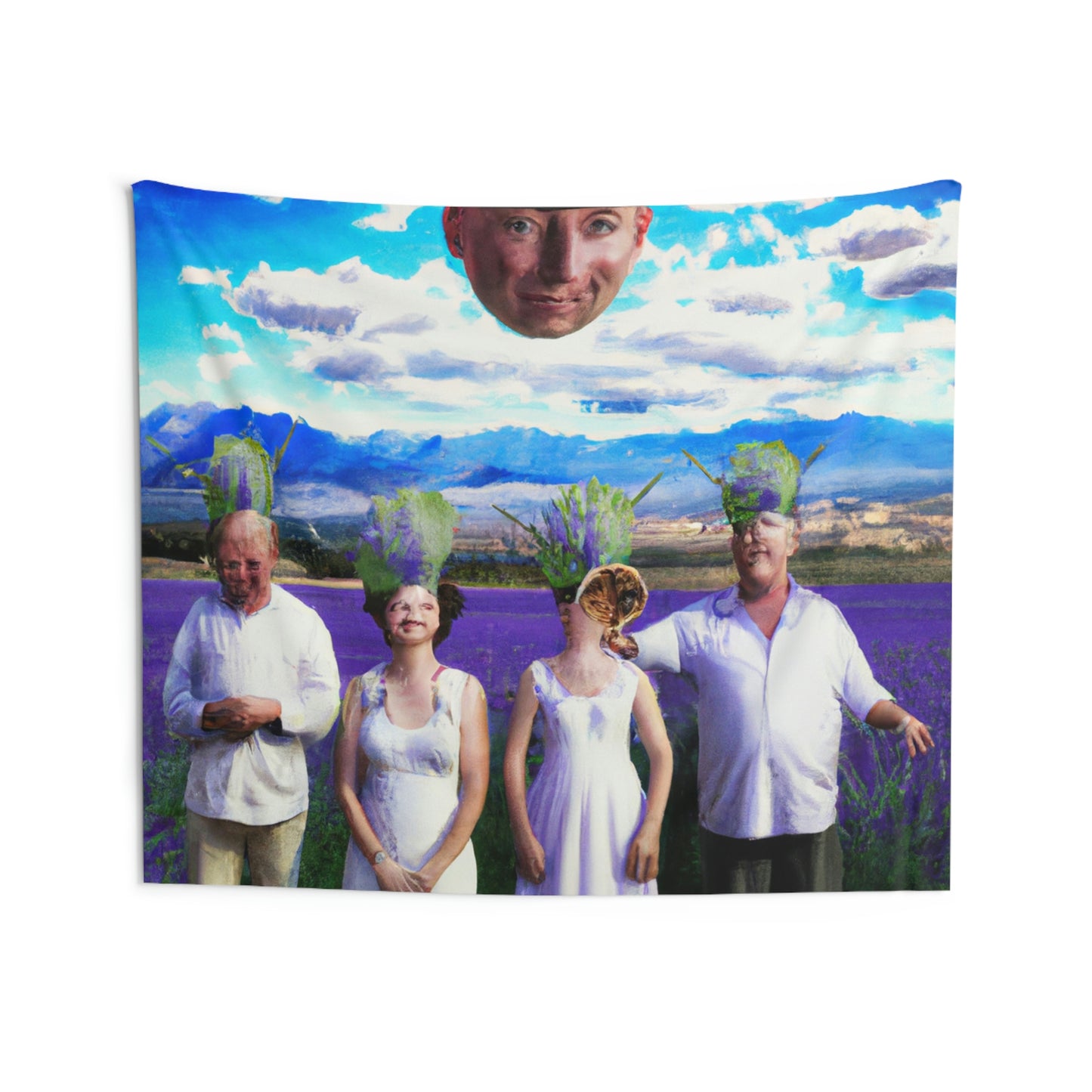 "Reunión familiar de lavanda: una celebración floreciente" - The Alien Wall Tapestries