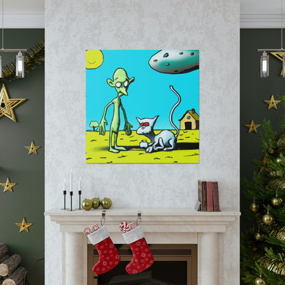 "Out of This World Friendship" - The Alien Canva