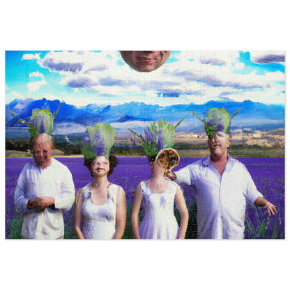 "Lavender Family Reunion: A Blooming Celebration" - The Alien Jigsaw Puzzle