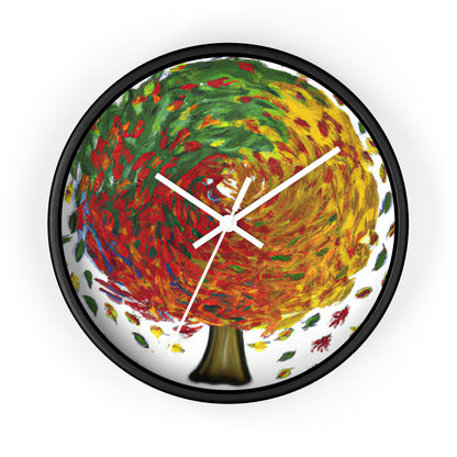 "Autumnal Whirl" - The Alien Wall Clock