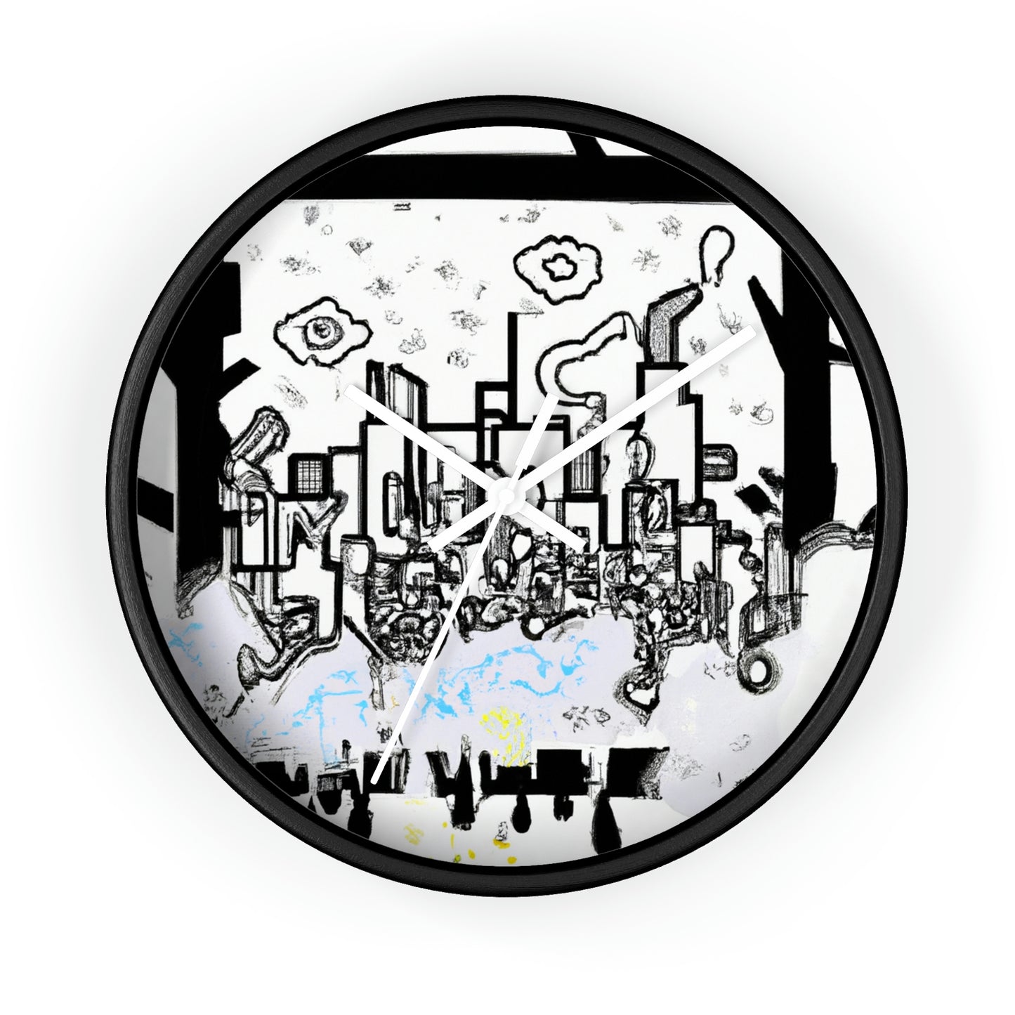 "Ghostly Haze: The Forgotten City". - The Alien Wall Clock