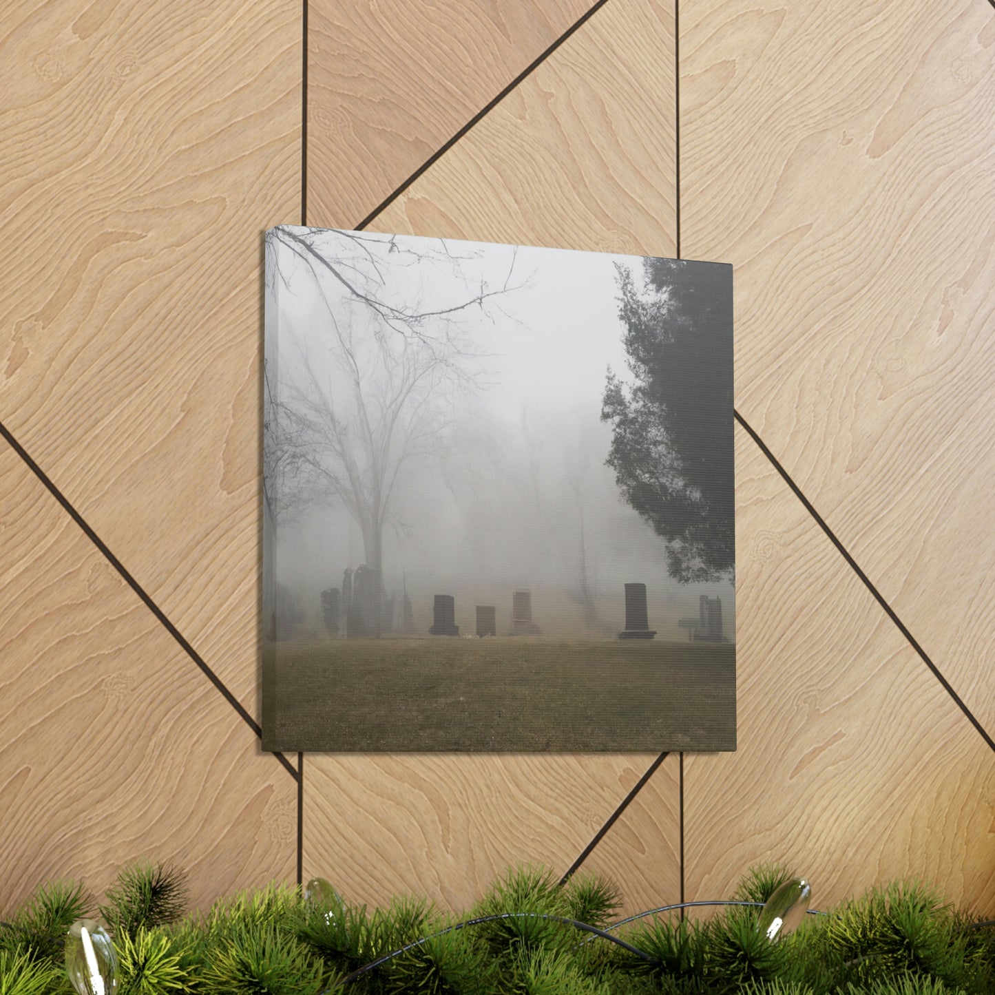 "Perdido en la niebla: un cementerio olvidado" - The Alien Canva