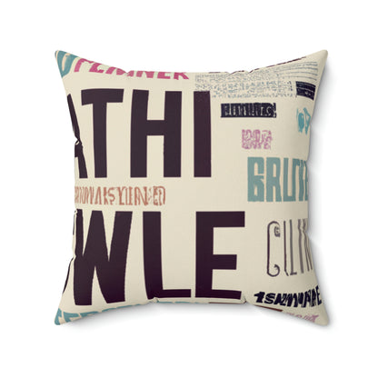 "A Trip Down Memory Lane: 16 of My Favourite Words" - The Alien Square Pillow