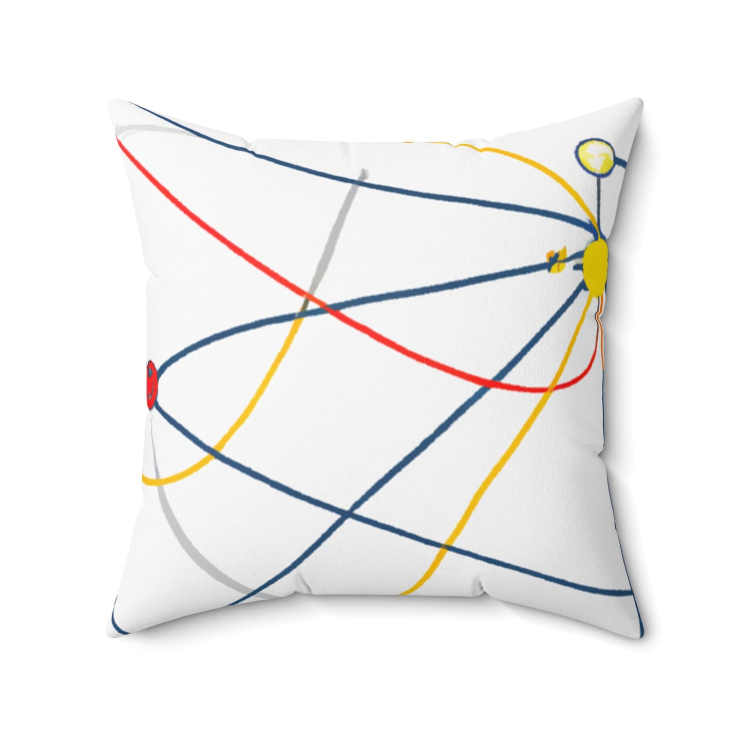 "Exploring the Dynamic Topology: Artful Visualization of a Network Structure." - The Alien Square Pillow