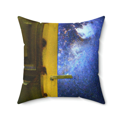 The Heavenly Threshold - The Alien Square Pillow