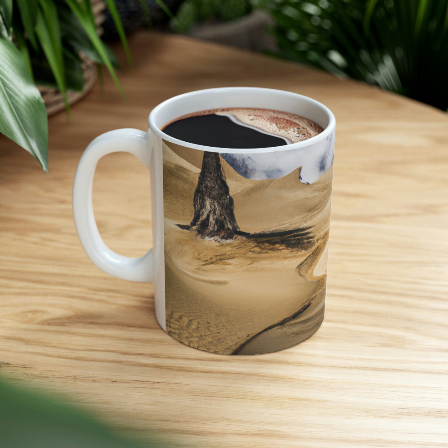 The Mirage of the Desert Sands - The Alien Taza de cerámica 11 oz