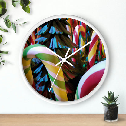 "Candy Cane Wonderland" - El reloj de pared alienígena