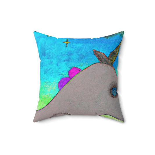 "Majestic Morning Reflections" - The Alien Square Pillow