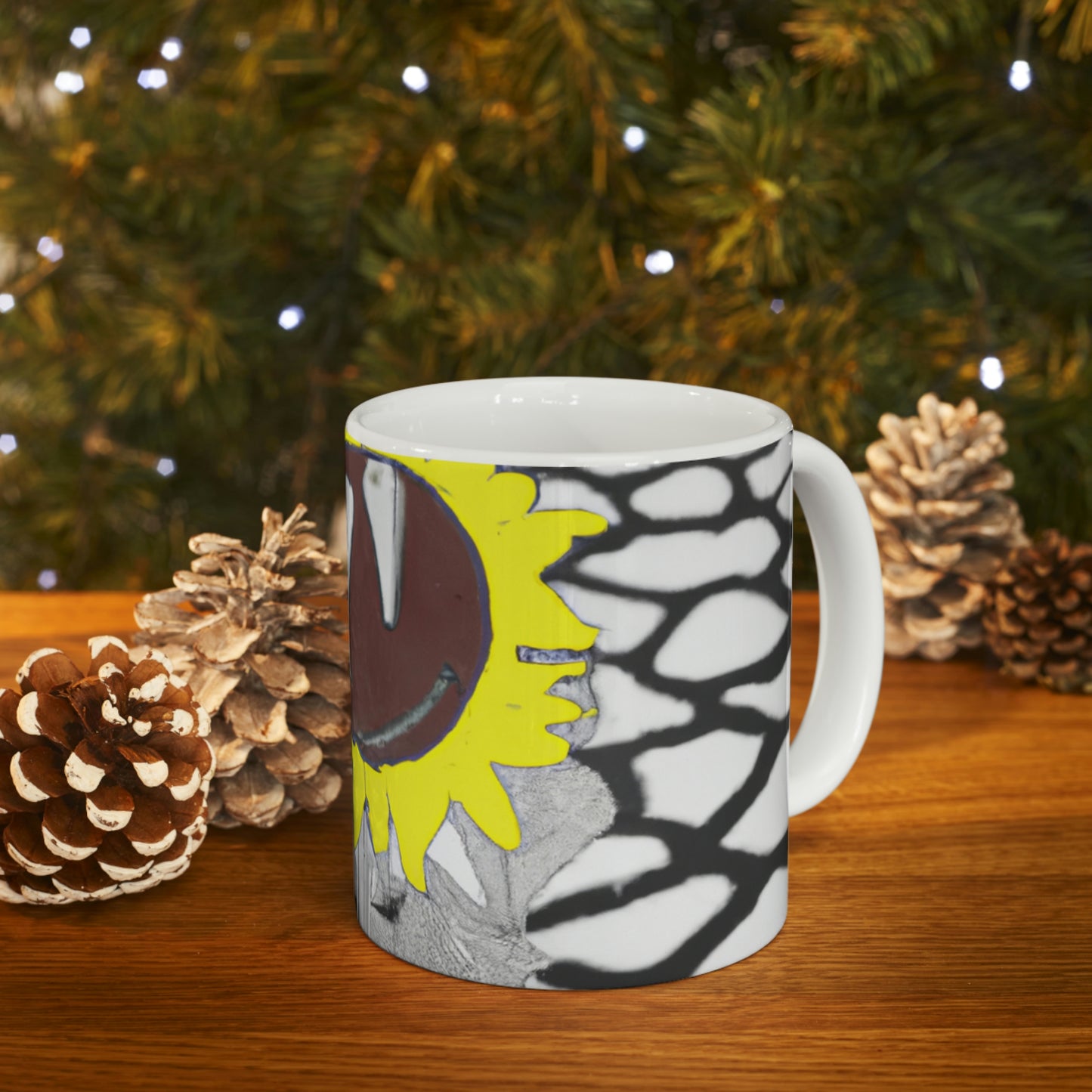 "A Sunflower Withering on a Parched Field" - The Alien Ceramic Mug 11 oz