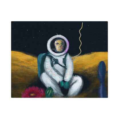 "Alone in the Dark: A Solitary Astronaut's Survival" - The Alien Jigsaw Puzzle