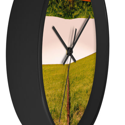 "Golden Horizon at Dusk" - The Alien Wall Clock