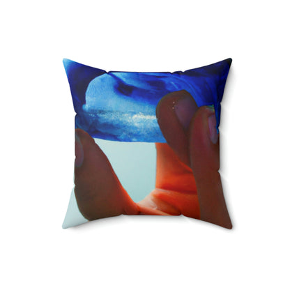 "Frozen in Time: Ausgrabung einer uralten Meereskreatur" - Das Alien Square Pillow