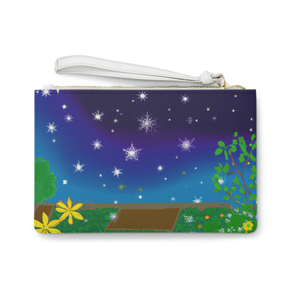 "A Celestial Garden of Color" - Die Alien Clutch Bag