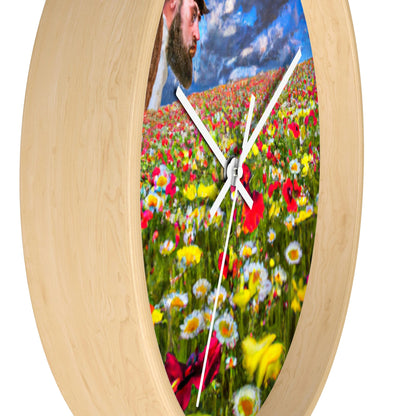 "A Blissful Tour of Floral Splendor" - The Alien Wall Clock