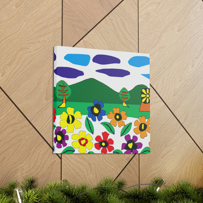 "Blooming Landscape: A Local Mural of Art and Nature" - Canvas