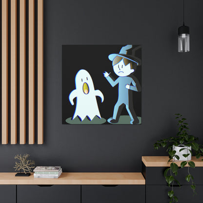 "The Odd Couple: A Shy Night Watchman and a Loud Ghost" - The Alien Canva