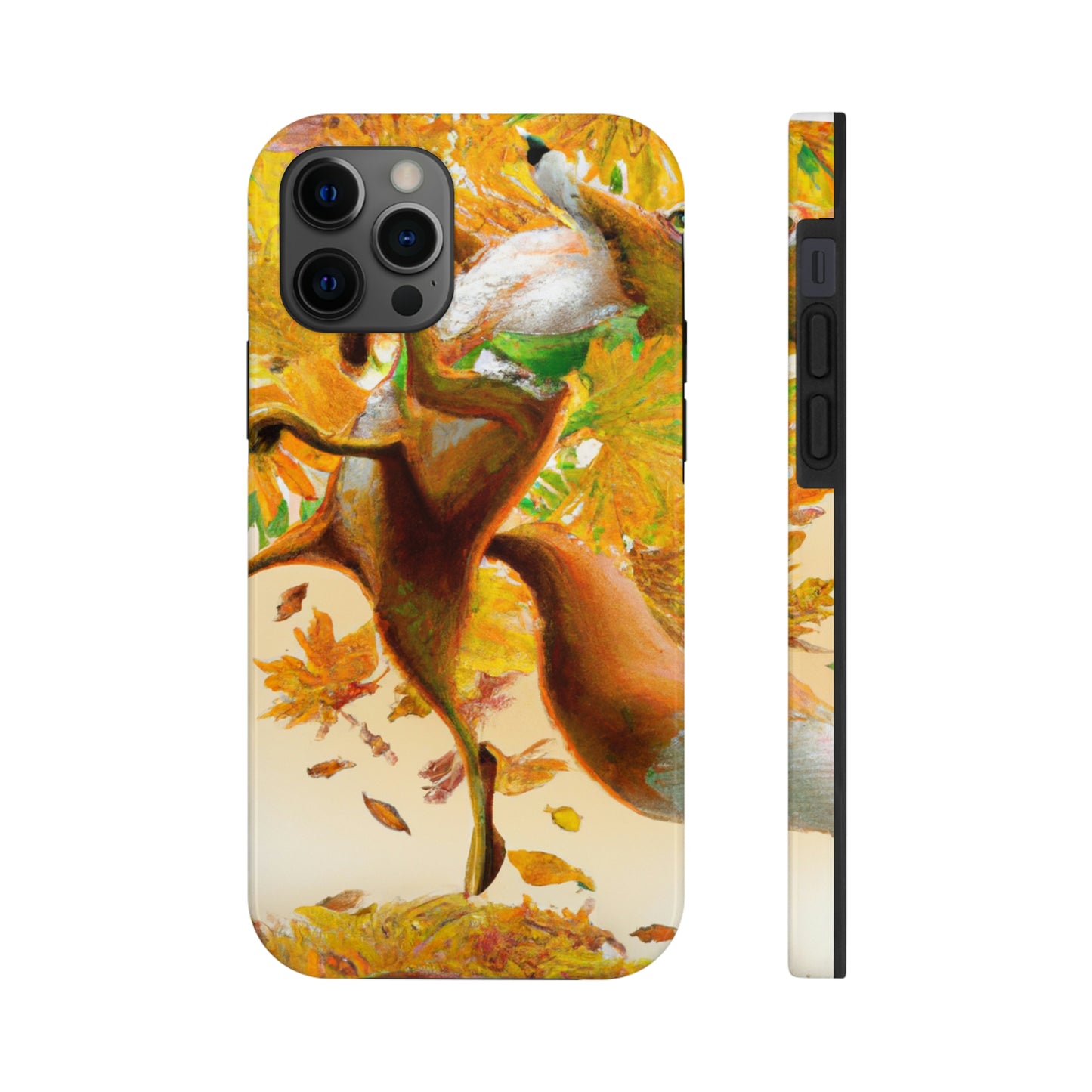 "Autumnal Adventure: A Fox's Mischief" - The Alien Tough Phone Cases