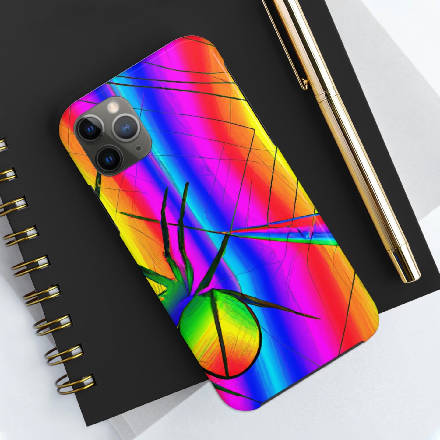 "A Spinnerette's Prismatic Web" - The Alien Tough Phone Cases