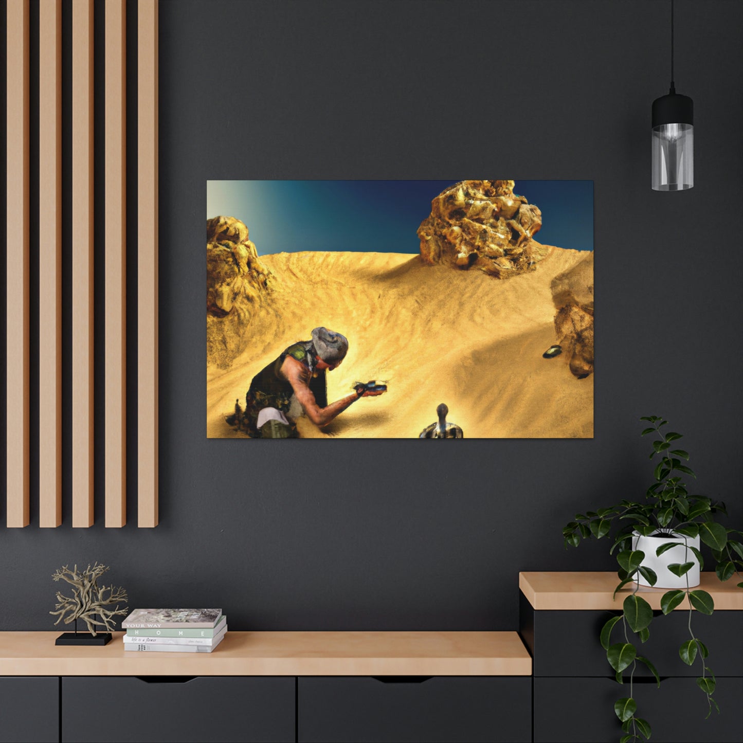 "Treasure Hunt in the Desert" - The Alien Canva