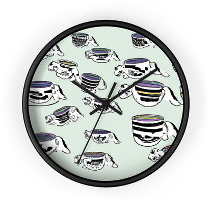 "A Purr-fectly Precious Tea Party Parade" - The Alien Wall Clock