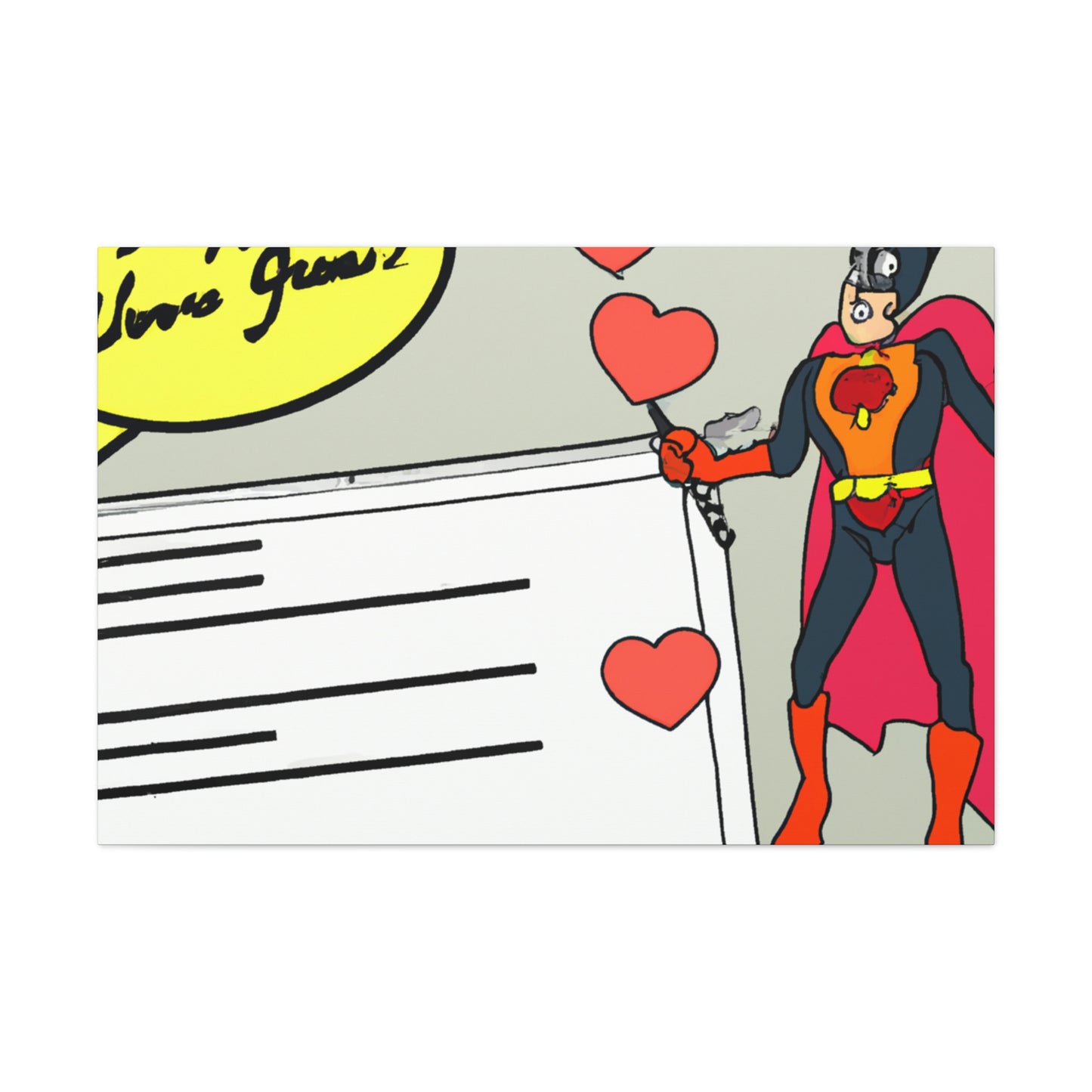 "To My Beloved Comic Book Hero: A Love Letter" - The Alien Canva