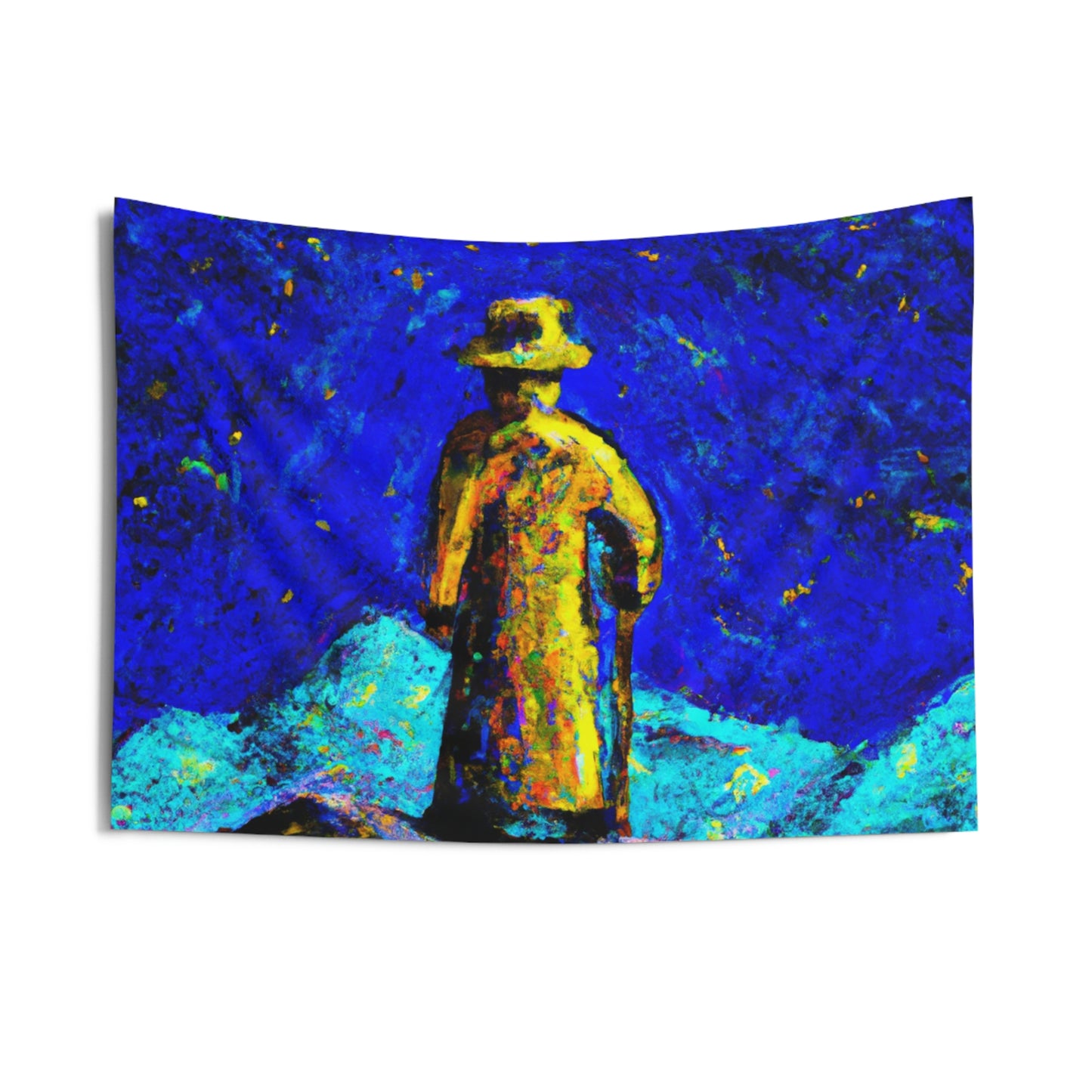 "Lone Mage on the Frozen Summit" - The Alien Wall Tapestries