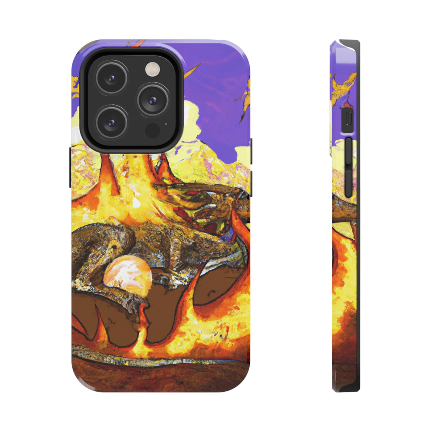 "A Slumbering Dragon in an Infernal Embrace" - The Alien Tough Phone Cases